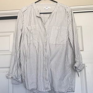 Striped button up